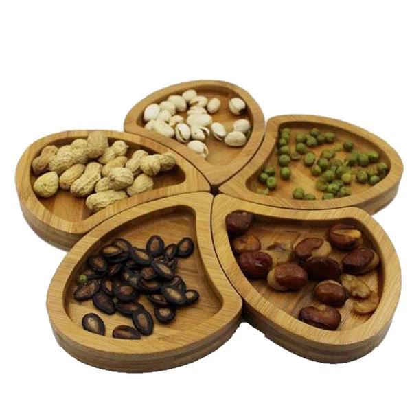 Creative Snack Dried Fruit Bamboo Plate