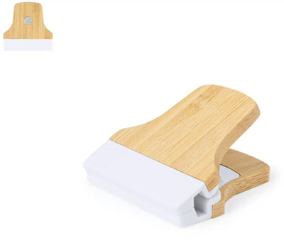 Bambusowy klips na notatki z magnesem